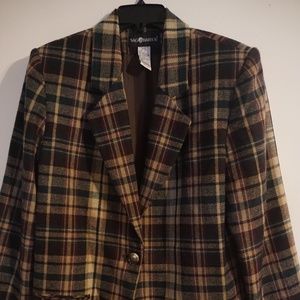 Vintage Plaid Blazer